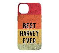 Custodia per iPhone 14 Plus Nome personalizzato Harvey I love Harvey Retro stile vintage