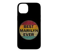 Custodia per iPhone 14 Plus Nome personalizzato Marilyn I love Marilyn Retro stile vintage