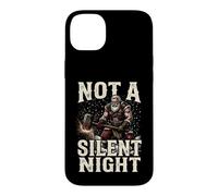 Custodia per iPhone 14 Plus Non è una notte silenziosa - Babbo Natale divertente e duro