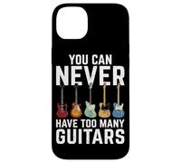 Custodia per iPhone 14 Plus Non puoi mai avere troppe chitarre rock n roll chitarrista