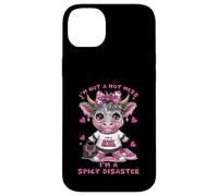 Custodia per iPhone 14 Plus Non sono un disastro, sono una Spicy Disaster Pink Highland Cow