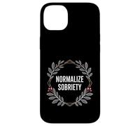 Custodia per iPhone 14 Plus Normalizza la sobrietà Detto divertente Vita sobria