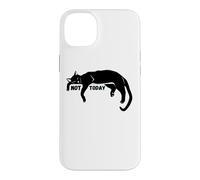Custodia per iPhone 14 Plus Not Today Pigro Sleepy Kitty Amanti Gatto Divertente Carino Nope Fun