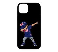Custodia per iPhone 14 Plus Nuova Zelanda Bandiera Dab Dance Kid Cartoon