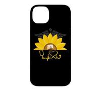 Custodia per iPhone 14 Plus Nurse Gifts - Girasole Nurses Heartbeat Nursing RN Day