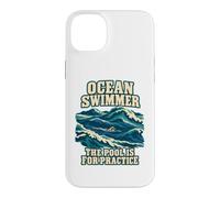 Custodia per iPhone 14 Plus Ocean Swimmer La piscina è per la pratica in acque libere
