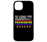 Custodia per iPhone 14 Plus Oklahoma City Pride Gay Lesbiche Queer LGBT Bandiera Arcobaleno