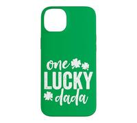Custodia per iPhone 14 Plus One Lucky Dada, regalo per San Patrizio, colore: verde e scuro