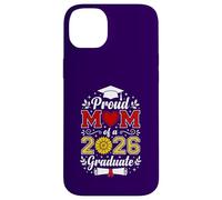 Custodia per iPhone 14 Plus Orgogliosa Mamma Senior Class of 2026 Laurea Laurea Girasole