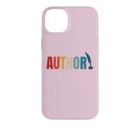 Custodia per iPhone 14 Plus Orgoglioso autore pubblicato mamma papà vintage poeta libro scrittore