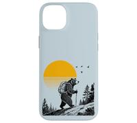 Custodia per iPhone 14 Plus Orso Ambulante, Esterno, Tramonto, Natura, Foresta