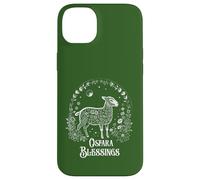 Custodia per iPhone 14 Plus Ostara Blessings Pagan Spring Lamb Floral Moon Ostara