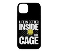 Custodia per iPhone 14 Plus Padel Doppio Life Is Better Inside The Cage Padel