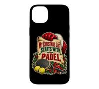 Custodia per iPhone 14 Plus Padel Natale Lista dei desideri