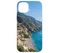 Custodia per iPhone 14 Plus Paesaggio scenico del villaggio sul mare della scogliera della Costiera Amalfitana
