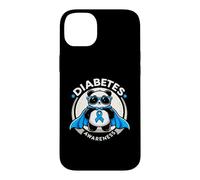 Custodia per iPhone 14 Plus Panda Diabetic Type 1 Supporto per la consapevolezza del diabete