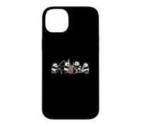 Custodia per iPhone 14 Plus Panda Jazz Pianoforte Sassofono Batteria Contrabbasso Musica