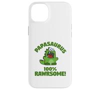 Custodia per iPhone 14 Plus Papa-saurus Funny Cute Dinosaur Family Titoli