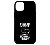 Custodia per iPhone 14 Plus Parlare con me Umorismo introverso divertente pensiero eccessivo
