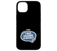 Custodia per iPhone 14 Plus Parlare con me Umorismo introverso divertente pensiero eccessivo