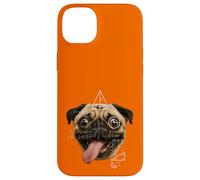 Custodia per iPhone 14 Plus Parodia meme matematica cane carlino dagli occhi selvaggi