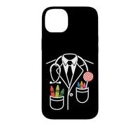 Custodia per iPhone 14 Plus Pastello tascabile per pediatra con lecca-lecca