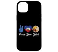 Custodia per iPhone 14 Plus Peace Love Griot Amante del cibo haitiano