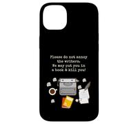 Custodia per iPhone 14 Plus Per favore, non infastidire lo scrittore Romanziere Autore Macchina da scrivere