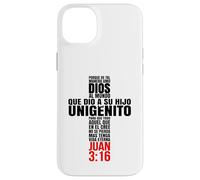 Custodia per iPhone 14 Plus Perché amiamo Dio in questo modo - Mensajes Biblicos Cristianos