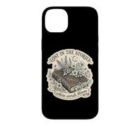 Custodia per iPhone 14 Plus Persi nelle storie dove fioriscono le parole Book Lover Floral