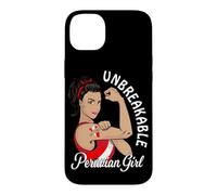 Custodia per iPhone 14 Plus Peruvian Girl Tee Heritage Perù Latina Donne Forti