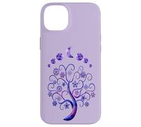 Custodia per iPhone 14 Plus Phases Moon & Tree of Life Fasi Lunari Albero Rosa Della
