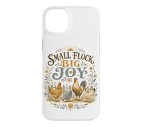 Custodia per iPhone 14 Plus Piccolo gregge Big Joy Backyard Chicken Farm Amante