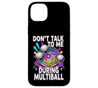 Custodia per iPhone 14 Plus Pinball Machine Player Don't Talk During Multiball