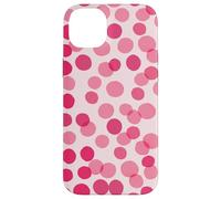Custodia per iPhone 14 Plus Pink Polka Dots Girly Confetti Fun Pattern