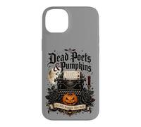 Custodia per iPhone 14 Plus Poeti morti e zucche Poetcore Lettura Halloween