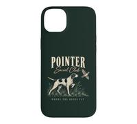Custodia per iPhone 14 Plus Pointer Bird Caccia Cane Dove Gli Uccelli Volano