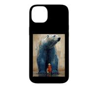 Custodia per iPhone 14 Plus Polar Bear Child Companion Spedizione invernale al Polo Nord