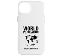 Custodia per iPhone 14 Plus Popolazione mondiale ogni vita conta