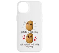 Custodia per iPhone 14 Plus Potato Is Not Okay Funny Potato Joke Meme Vegetable Potating
