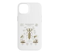 Custodia per iPhone 14 Plus Pregare Mantide Anatomia Vintage Field Guide Art
