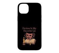 Custodia per iPhone 14 Plus Prenota Nerd Humor Fiction Fuga Burnout Bibliophile Vibes