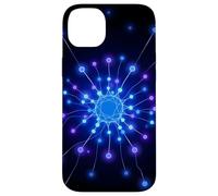 Custodia per iPhone 14 Plus Progettazione astratta della connessione tecnica dei nodi di rete