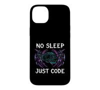 Custodia per iPhone 14 Plus Programmer Hacker No Sleep Just Code Cyberpunk Brain