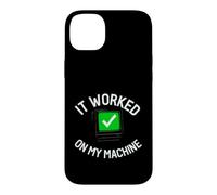 Custodia per iPhone 14 Plus Programmer It Worked On My Machine Coding Joke