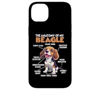 Custodia per iPhone 14 Plus Proprietario del cane Beagle T Anatomia del Beagle che