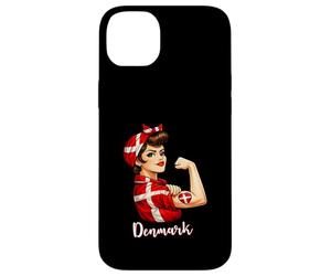 Custodia per iPhone 14 Plus Proud Strong Danish Girl Woman Girlfriend Denmark Flag