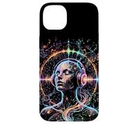 Custodia per iPhone 14 Plus Psichedelico Trance Rave Arte Colorata
