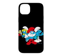 Custodia per iPhone 14 Plus Puffi Grande Papà Puffetta Brainy Cartone animato 80s 90s Posa Retro