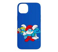 Custodia per iPhone 14 Plus Puffi Grande Papà Puffetta Brainy Cartoon Retro 80s 90s Pose